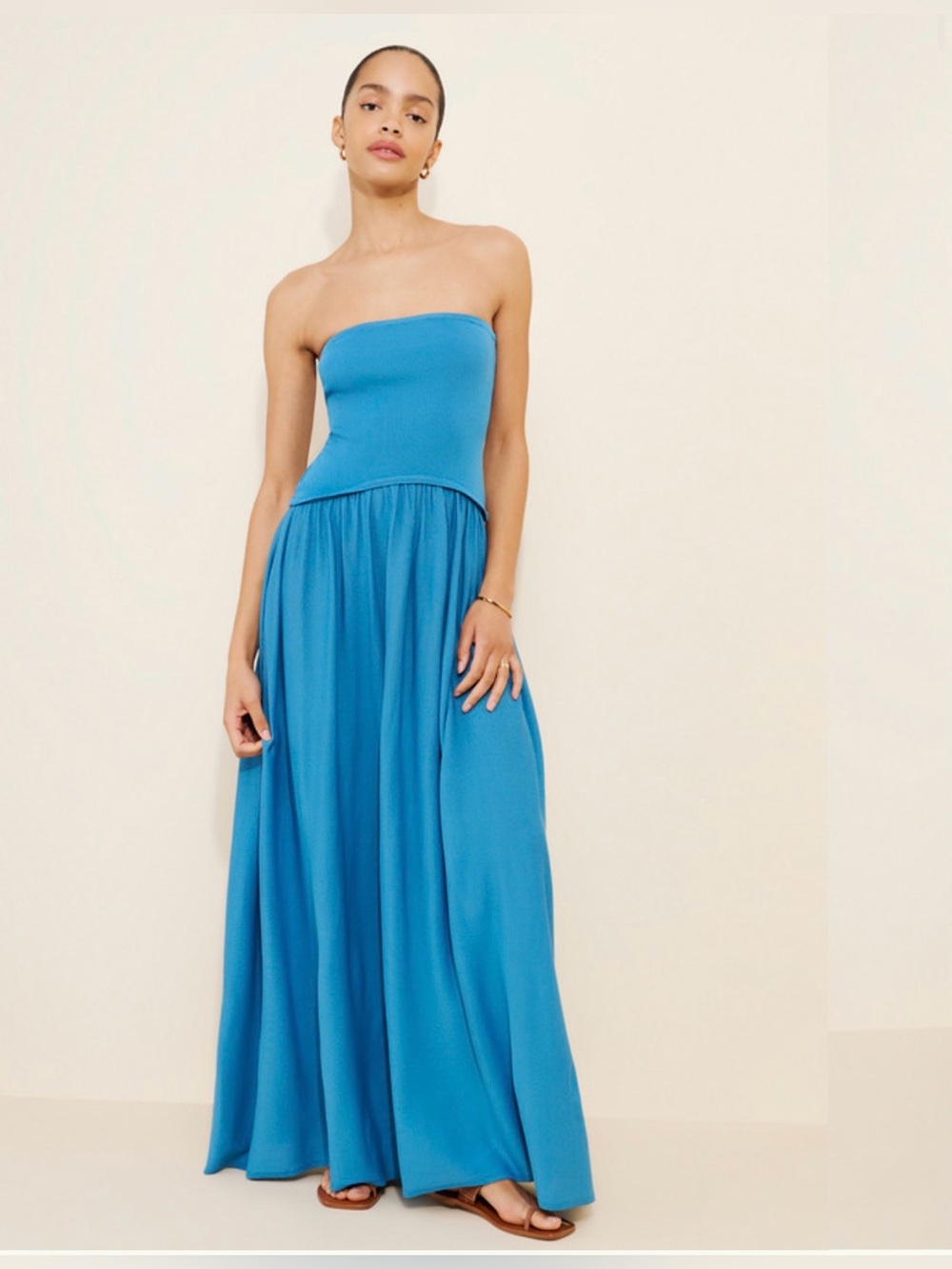 Solid & Striped Soglio Strapless Maxi Dress